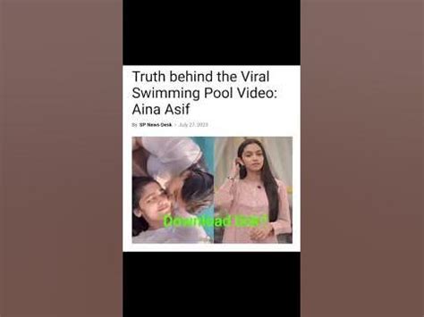 Truth behind the Viral Swimming Pool Video: Aina Asif